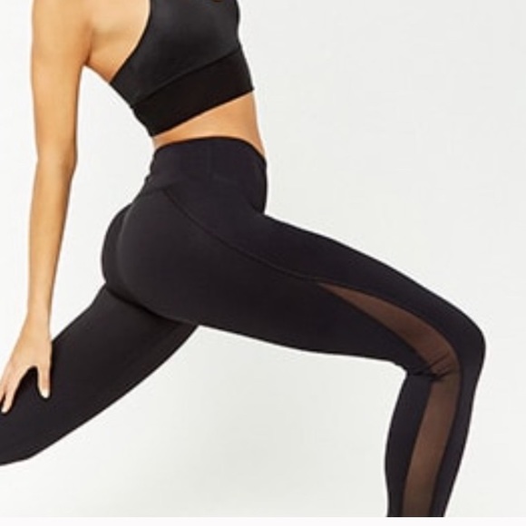 Forever 21 Pants - 🖤 4 for $20 🖤 F21 Mesh Panel Legging -dark pink